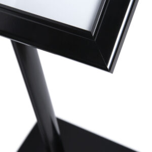 Black Menuboard with 2 × A4 Showcase (Detail)