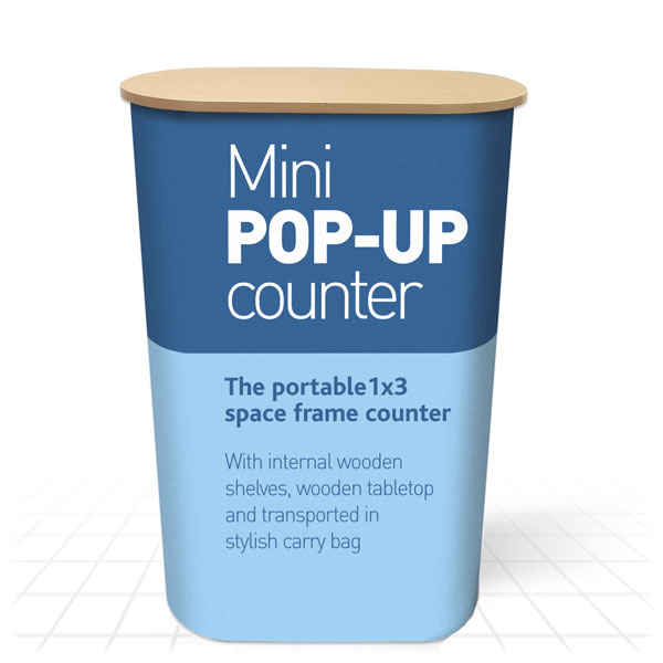 kommentator hvid Afsky Mini Pop Up Counter — Podiums