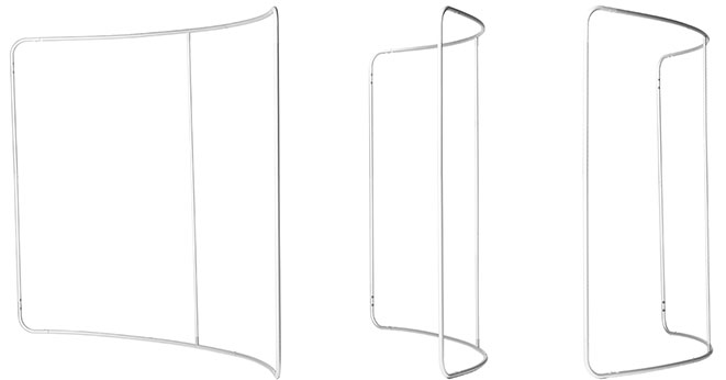 Zipper Walls Curved Frame